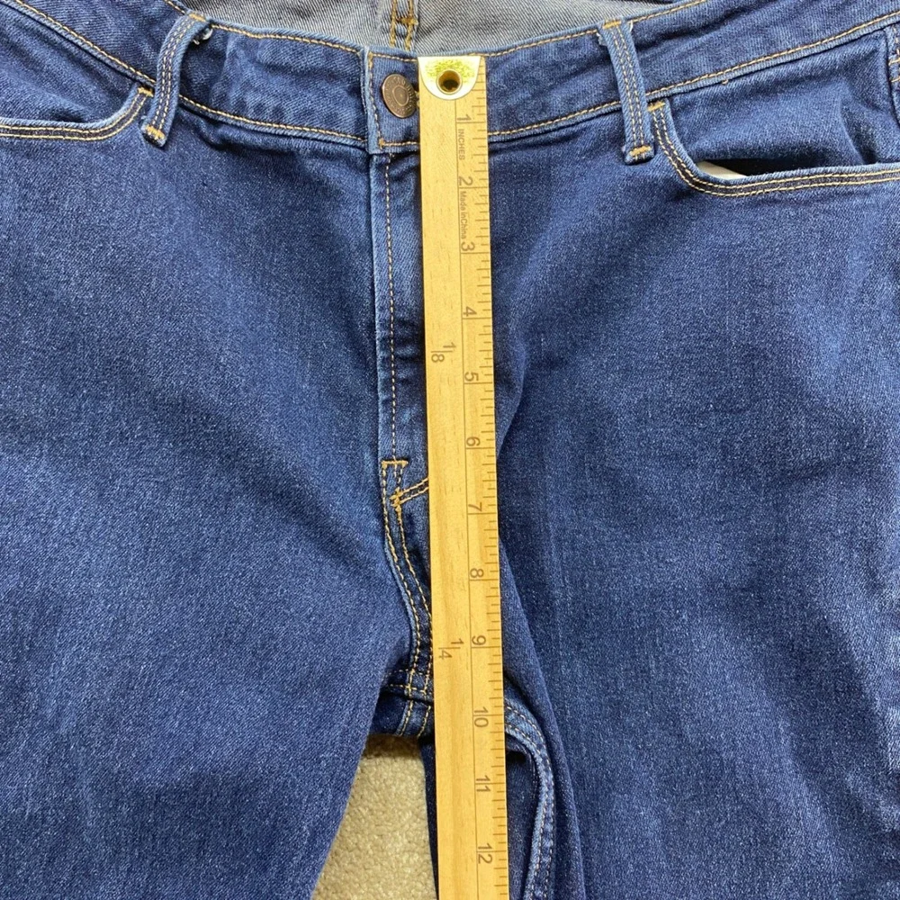 Old Navy Wow Boot-Cut Jeans Womens 14 Blue Mid-Rise Stretch Denim‎